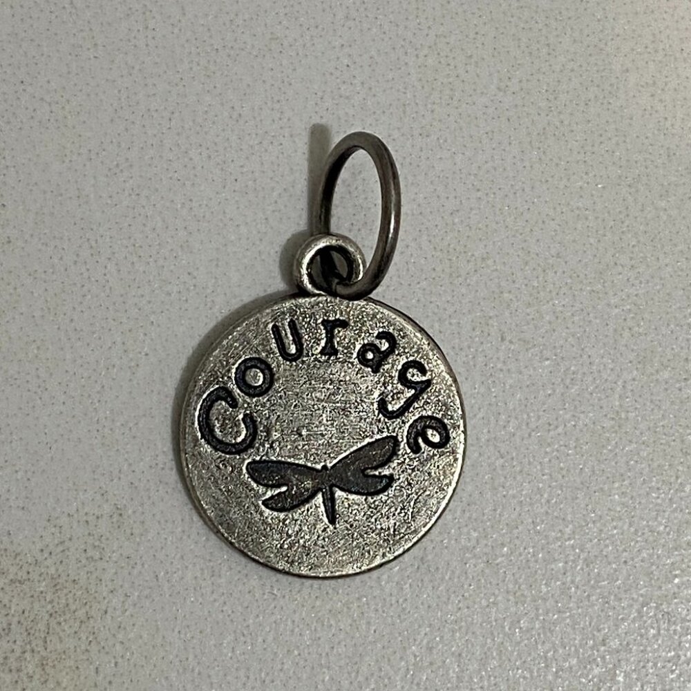 Kelly Rae Roberts silver-tone charm "courage"